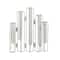 Silver Glass Tube Vase with Metal Stand 11" x 2" x 12"
